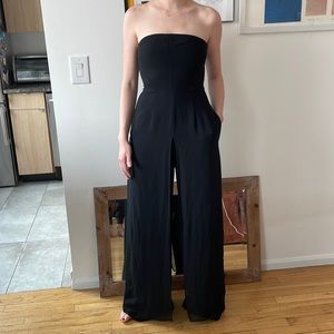 strapless Halston jumpsuit